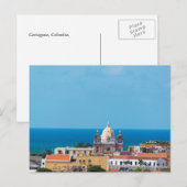 Cartagena, Kolumbien - Altstadt Postkarte (Vorne/Hinten)