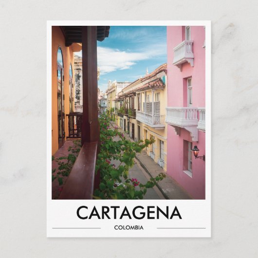 Cartagena Kolumbien Foto Postkarte (Vorderseite)