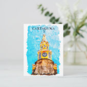 Cartagena Kolumbien Sehenswürdigkeit Kathedrale Postkarte (Stehend Vorderseite)