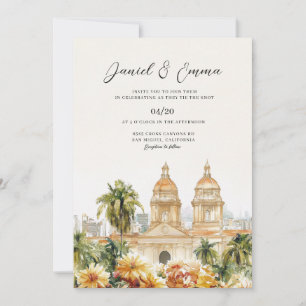 Cartagena Kolumbien Skyline Hochzeit Einladung