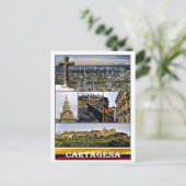 Cartagena - Mosaik - Kolumbien Postkarte (Stehend Vorderseite)