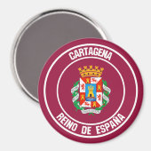 Cartagena-RundEmblem Magnet (Vorderseite/Rückseite)