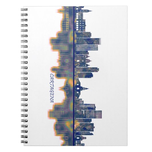 Cartagena Skyline Notizblock (Vorderseite)