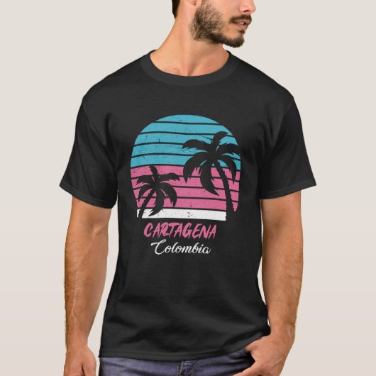 Cartagena Souvenir  Colombia Reminder T-Shirt (Vorderseite)