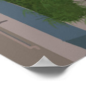 Cartajena colombia travel city, poster (Ecke)