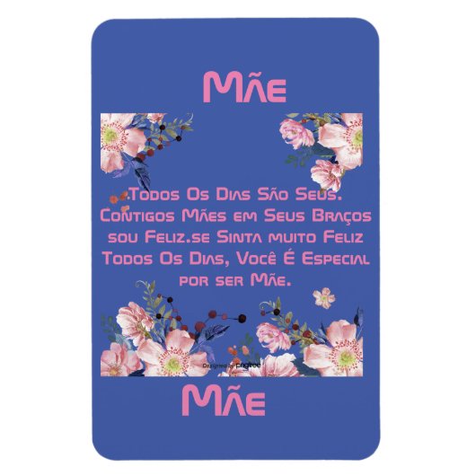 cartão comemorativo dias das mães magnet (Vertikal)