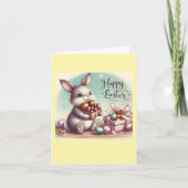 Cartão Comemorativo Folha Dupla páscoa coelho Karte (Vorderseite)