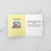 Cartão Comemorativo Folha Dupla páscoa coelho Karte (Innenseite)