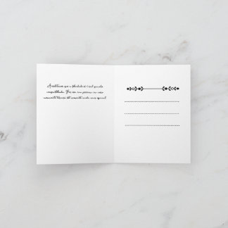 Cartão de Festividades Folha Dupla casamento Feiertagskarte