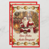 Cartão de Natal Briefpapier (Vorne/Hinten)