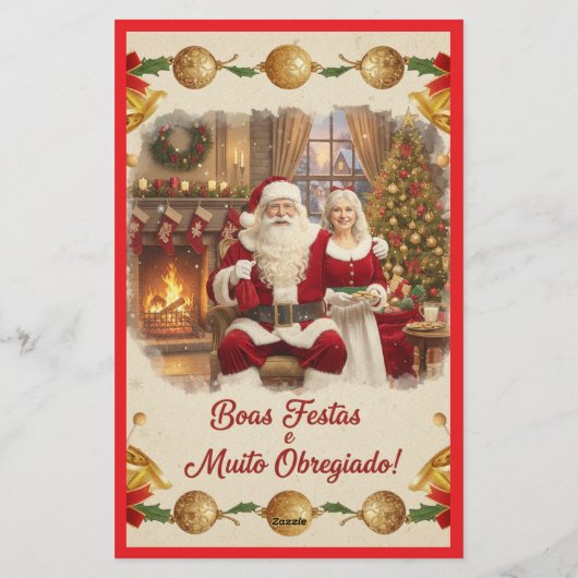 Cartão de Natal Briefpapier (Rückseite)