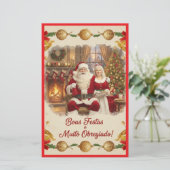 Cartão de Natal Briefpapier (Stehend Vorderseite)