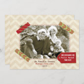 Cartão de Natal foto Feiertagskarte (Vorne/Hinten)