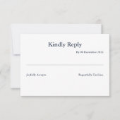 Cartão de resposta 8,9 x 12,7 cm RSVP karte (Vorderseite)