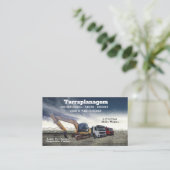 Cartão de visita Bulldozer Visitenkarte (Stehend Vorderseite)