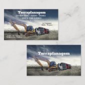 Cartão de visita Bulldozer Visitenkarte (Vorne/Hinten)