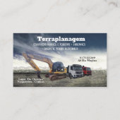 Cartão de visita Bulldozer Visitenkarte (Vorderseite)