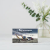 Cartão de visita Bulldozer Visitenkarte (Stehend Vorderseite)