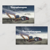 Cartão de visita Bulldozer Visitenkarte (Vorne/Hinten)