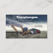 Cartão de visita Bulldozer Visitenkarte (Vorderseite)