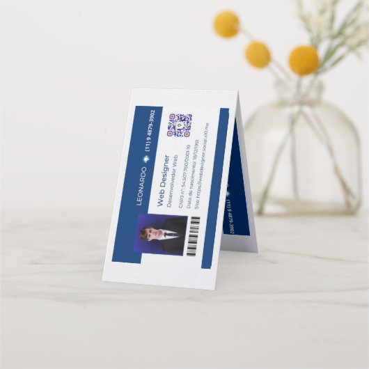 Cartão de Visita Personalizado Treuekarte (Rückseite)