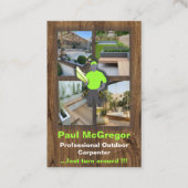Cartão De Visita Professional Outdoor Carpenter Bu Visitenkarte (Vorderseite)