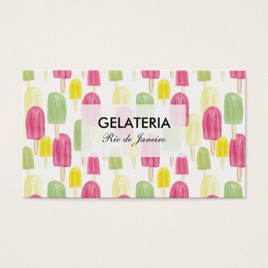 CARTÃO DE VISITA SORVETERIA (Vorderseite)