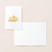 Cartão Metalizado Luz da Páscoa Folienkarte (Anzeige)