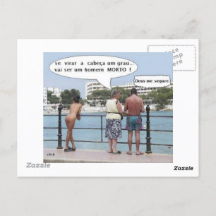 Cartão Postal com Imagens no verso e reverso Postkarte