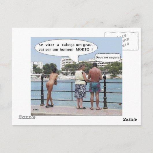 Cartão Postal com Imagens no verso e reverso Postkarte (Rückseite)