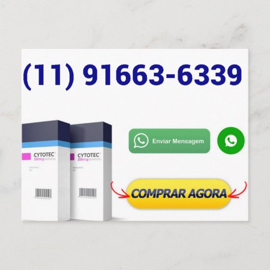 Cartão Postal Comprar Misoprostol NOVO NUMERO(11) Postkarte (Vorderseite)