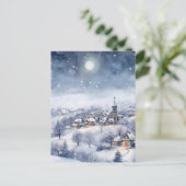 Cartão Postal de Natal Winter Wonderland Postkarte (Stehend Vorderseite)