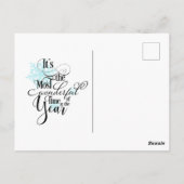 Cartão Postal de Natal Winter Wonderland Postkarte (Rückseite)