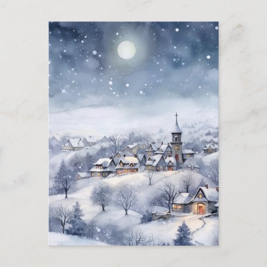 Cartão Postal de Natal Winter Wonderland Postkarte (Vorderseite)