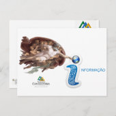 Cartão Postal deus da Biblioteconomia Postkarte (Vorne/Hinten)