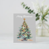 Cartão Postal Feliz Natal árvore de Natal Postkarte (Stehend Vorderseite)