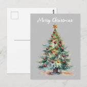 Cartão Postal Feliz Natal árvore de Natal Postkarte (Vorne/Hinten)