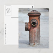 Cartão Postal - Hidrante Vintag - São Paulo|Nº13 Postkarte (Vorne/Hinten)