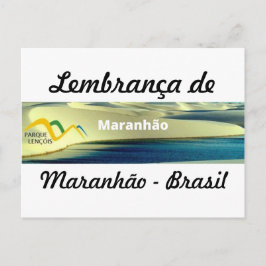 Cartáo postal lembrança de Maranhão Postkarte