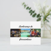 Cartão Postal Lembrança de Pernambuco Postkarte (Stehend Vorderseite)