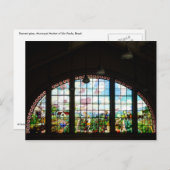 Cartão Postal - Vitral Mercado Municipal | Nº10 Postkarte (Vorne/Hinten)