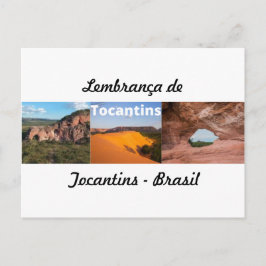 Cartão postlembrança de Tocantins Brasil Postkarte