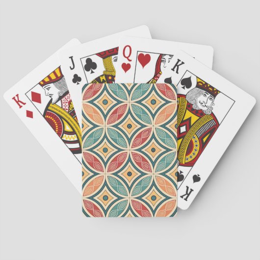 Cartas de poker, colorida, sencilla spielkarten (Rückseite)