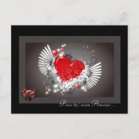 Carte amour saint valentin