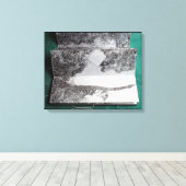 Carte Blanche pour 1 Stylo en bout de Course C Leinwanddruck (Insitu (Holzboden))