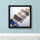 Carte Blanche pour 1 Stylo en bout de Course Print Leinwanddruck (Insitu (Holzboden))