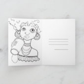 Carte de Fête - Jeune femme exotique Karte (Innenseite)