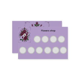 Carte de fidélité standard fleuriste - Botanique Treuekarte