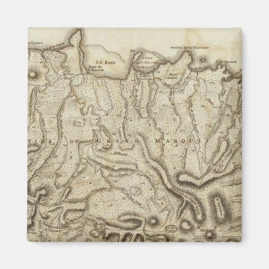 Carte de l'Isle de la Grenade Magnet (Vorne)