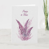 Carte de réconfort lilas - Pense à vous Karte (Vorderseite)